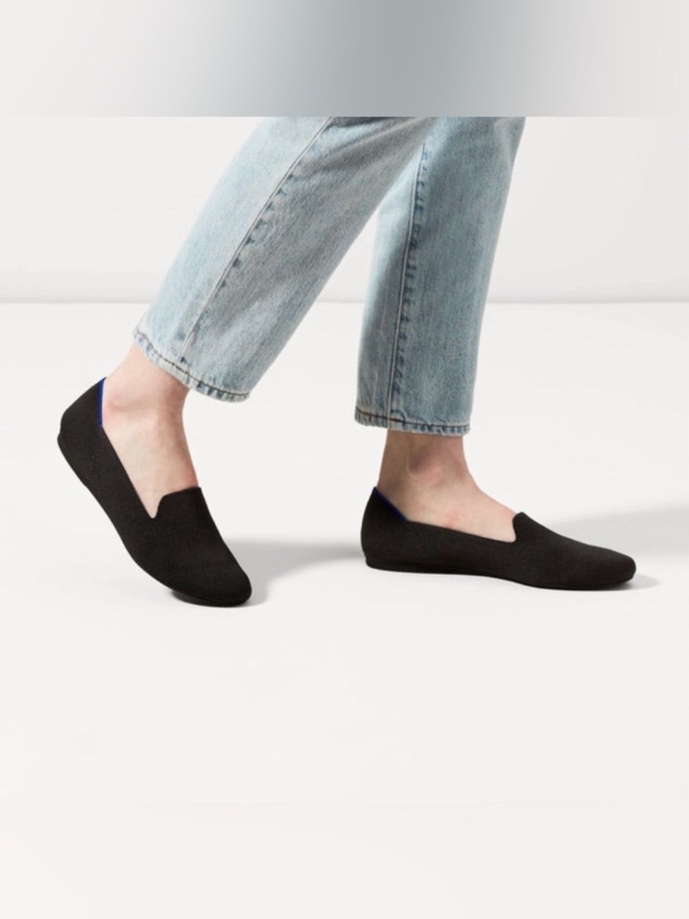Rothy’s The Loafer Slip-On Flats Black Solid Women’s US Size 10 Shoes Academia